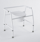 Extra Wide Steel Commode