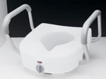 E-Z Lock™ Raised Toilet Seat with Adjustable Handles